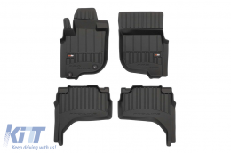 image-21-Specific rubber mats suitable for Mitsubishi L200 after 2019, 4-piece set, black color, with 24-month warranty