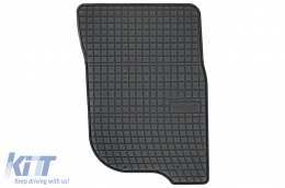 Specific rubber mats suitable for Mitsubishi L200 after 2019, 4-piece set, black color-image-6250742