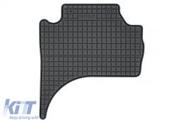 Specific rubber mats suitable for Mitsubishi L200 after 2019, 4-piece set, black color-image-6250743