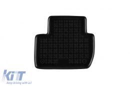 Specific rubber mats suitable for Mitsubishi Outlander 2007-2021, Citroen C-Crosser, Peugeot 4007 2007-2014, Mitsubishi Eclipse Cross after 2017, 4-piece set, black color-image-6216334
