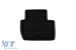 Specific rubber mats suitable for Mitsubishi Outlander 2007-2021, Citroen C-Crosser, Peugeot 4007 2007-2014, Mitsubishi Eclipse Cross after 2017, 4-piece set, black color-image-6216335