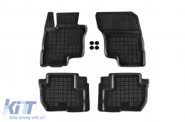 Specific rubber mats suitable for Mitsubishi Eclipse Cross PHeV after 2021, 4-piece set, black color - ABFMM6016449