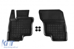 Specific rubber mats suitable for Mitsubishi Eclipse Cross PHeV after 2021, 4-piece set, black color-image-6216357