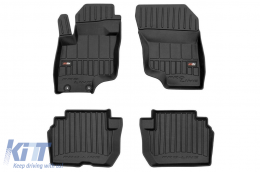 image-29-Specific rubber mats suitable for Mitsubishi Eclipse Cross PHEV after 2018, 4-piece set, black color, with 24-month warranty
