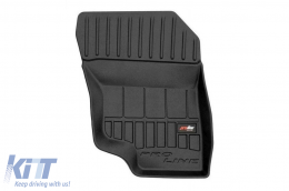 Specific rubber mats suitable for Mitsubishi Eclipse Cross PHEV after 2018, 4-piece set, black color, with 24-month warranty-image-6223405