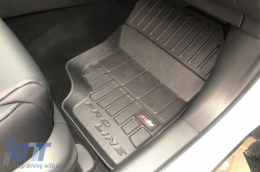 Specific rubber mats suitable for Mitsubishi Eclipse Cross PHEV after 2018, 4-piece set, black color, with 24-month warranty-image-6223408