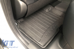 Specific rubber mats suitable for Mitsubishi Eclipse Cross PHEV after 2018, 4-piece set, black color, with 24-month warranty-image-6223409