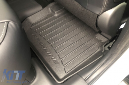 Specific rubber mats suitable for Mitsubishi Eclipse Cross PHEV after 2018, 4-piece set, black color, with 24-month warranty-image-6223410