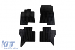 image-50-Specific rubber mats suitable for Mitsubishi Pajero after 2000, Pajero after 2006, 5 doors, 4-piece set, black color
