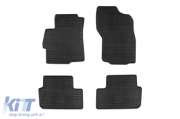 Specific rubber mats suitable for Mitsubishi Lancer after 2008, 4-piece set, black color-image-6248787