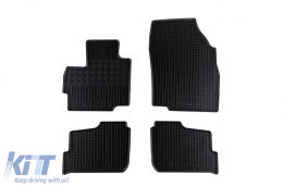 Specific rubber mats suitable for Mitsubishi Space Star after 2019, Space Star after 2020, 5 doors, 4-piece set, black color - ABFMM6023715