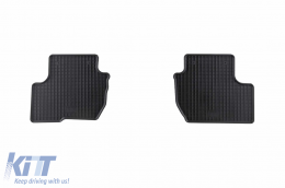 Specific rubber mats suitable for Mitsubishi Eclipse Cross PHEV after 2021, Outlander PHEV after 2012, 4-piece set, black color-image-6250045