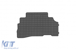 Specific rubber mats suitable for Nissan Cube Z12 2008-2011, 4-piece set, black color from Frogum El Toro series-image-6230624