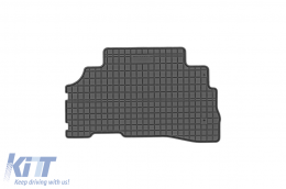 Specific rubber mats suitable for Nissan Cube Z12 2008-2011, 4-piece set, black color from Frogum El Toro series-image-6230625