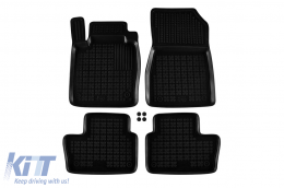 Specific rubber mats suitable for Nissan Juke after 2019, 4-piece set, black color-image-6216010