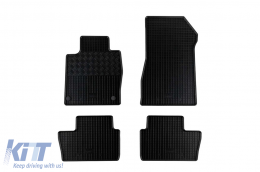 Specific rubber mats suitable for Nissan Juke after 2020, 4-piece set, black color - ABFMN6023742