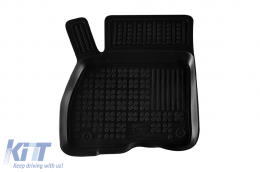 Specific rubber mats suitable for Nissan Leaf 2013-2022, after 2022, 4-piece set, black color-image-6216001