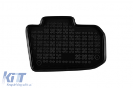 Specific rubber mats suitable for Nissan Leaf 2013-2022, after 2022, 4-piece set, black color-image-6216004
