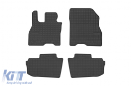 image-3-Specific rubber mats suitable for Nissan Leaf after 2017, 4-piece set, black color