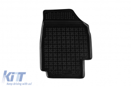 Specific rubber mats suitable for Nissan Micra 2007-2010, 4-piece set, black color-image-6215891