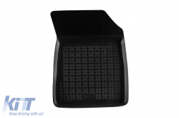 Specific rubber mats suitable for Nissan Micra 2010-2016, 4-piece set, black color-image-6215975