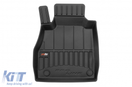 Specific rubber mats suitable for Nissan Micra after 2016, 4-piece set, black color, with 24-month warranty-image-6222139