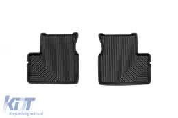 Specific rubber mats suitable for Nissan Micra K13 2010-2016, 4-piece set, black color-image-6227130