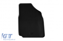 Specific rubber mats suitable for Nissan Micra 2003-2010, 4-piece set, black color-image-6228677