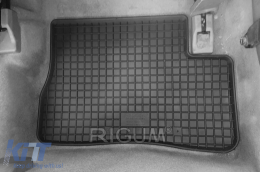 Specific rubber mats suitable for Nissan Micra 2003-2010, 4-piece set, black color-image-6228681