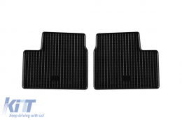 Specific rubber mats suitable for Nissan Micra 2010-2017, 4-piece set, black color-image-6248794