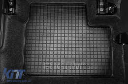 Specific rubber mats suitable for Nissan Micra 2010-2017, 4-piece set, black color-image-6248797