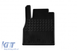 Specific rubber mats suitable for Nissan Micra after 2017, 4-piece set, black color-image-6249614