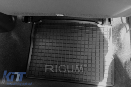 Specific rubber mats suitable for Nissan Micra after 2017, 4-piece set, black color-image-6249619