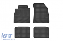 Specific rubber mats suitable for Nissan Micra K14 after 2017, 4-piece set, black color - ABFMN6024074