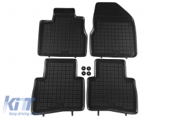 image-64-Specific rubber mats suitable for Nissan Murano 2003-2008, 4-piece set, black color