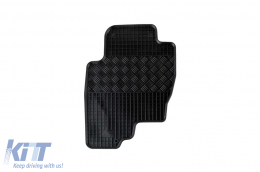 Specific rubber mats suitable for Nissan Navara after 2005, Pathfinder after 2006, 4-piece set, black color-image-6228684
