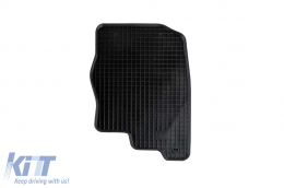 Specific rubber mats suitable for Nissan Navara after 2005, Pathfinder after 2006, 4-piece set, black color-image-6228685