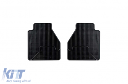 Specific rubber mats suitable for Nissan Navara after 2005, Pathfinder after 2006, 4-piece set, black color-image-6228686