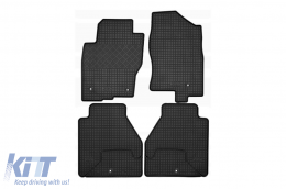 Specific rubber mats suitable for Nissan Navara, Pathfinder after 2010, 4-piece set, black color - ABFMN6018775