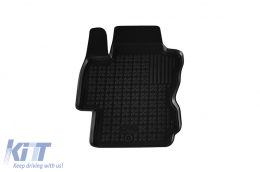 Specific rubber mats suitable for Nissan Note 2006-2013, 4-piece set, black color-image-6215900