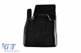 Specific rubber mats suitable for Nissan Note 2013-2020, 4-piece set, black color-image-6215978