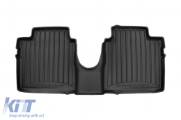 Specific rubber mats suitable for Nissan Note hatchback 2012-2017, 3-piece set, black color, with 24-month warranty-image-6223803