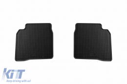 Specific rubber mats suitable for Nissan Note after 2006, 4-piece set, black color-image-6228701