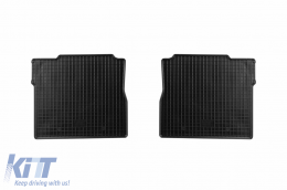 Specific rubber mats suitable for Nissan Note after 2013, 4-piece set, black color-image-6228708