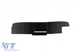 Specific rubber mats suitable for Nissan NV300, Opel Vivaro, Renault Trafic after 2014, Fiat Talento after 2016, Renault Trafic after 2021, second row, 3-piece set, black color-image-6249667