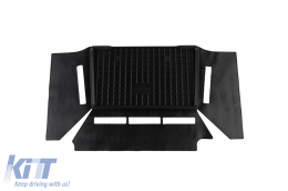 Specific rubber mats suitable for Nissan NV300, Opel Vivaro, Renault Trafic after 2014, Fiat Talento after 2016, Renault Trafic after 2021, second row, 3-piece set, black color-image-6249669