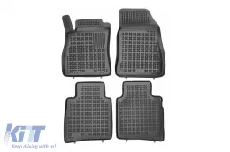 image-76-Specific rubber mats suitable for Nissan Pulsar after 2014, 4-piece set, black color