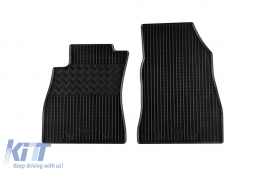Specific rubber mats suitable for Nissan Pulsar after 2014, 4-piece set, black color-image-6228863