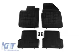 image-55-Specific rubber mats suitable for Nissan Qashqai 2006-2013, 4-piece set, black color