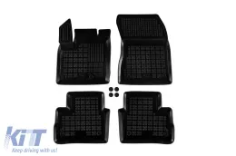 image-79-Specific rubber mats suitable for Nissan Qashqai Crossover after 2021, 4-piece set, black color